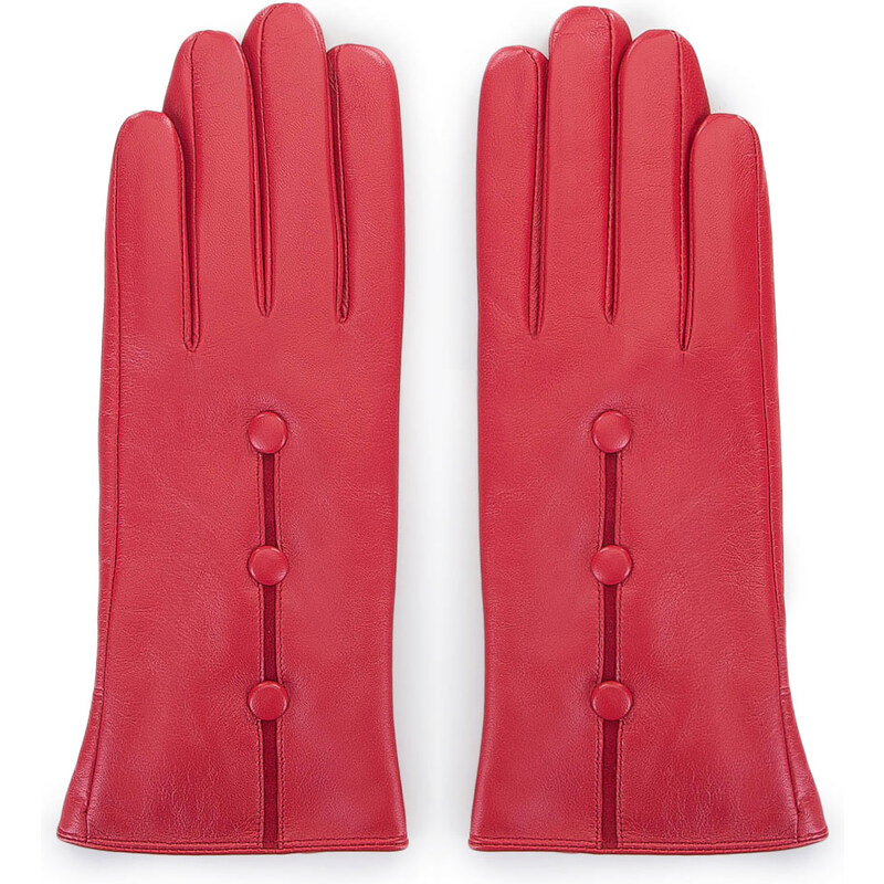 Dámské rukavice Wittchen, červená, přírodní kůže