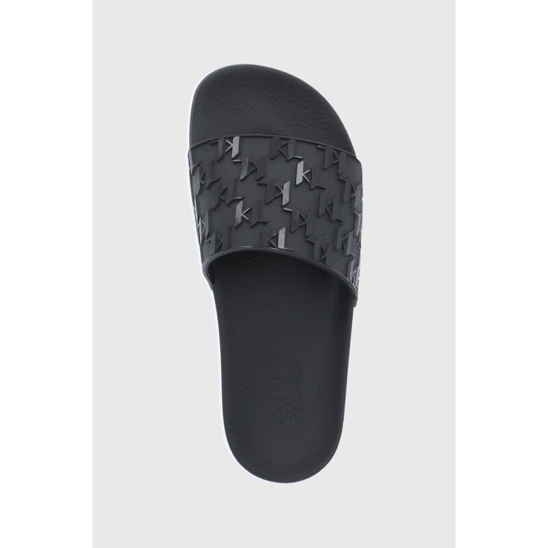 Pantofle Karl Lagerfeld Kondo dámské, černá barva