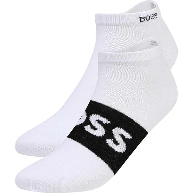 BOSS Orange Ponožky černá / bílá