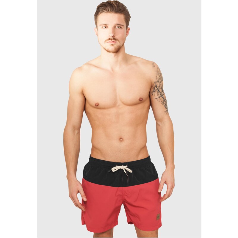 UC Men Block Swim Shorts blk/red