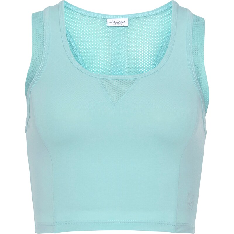 LASCANA ACTIVE Sportovní top tyrkysová / mátová / bílá 98141590