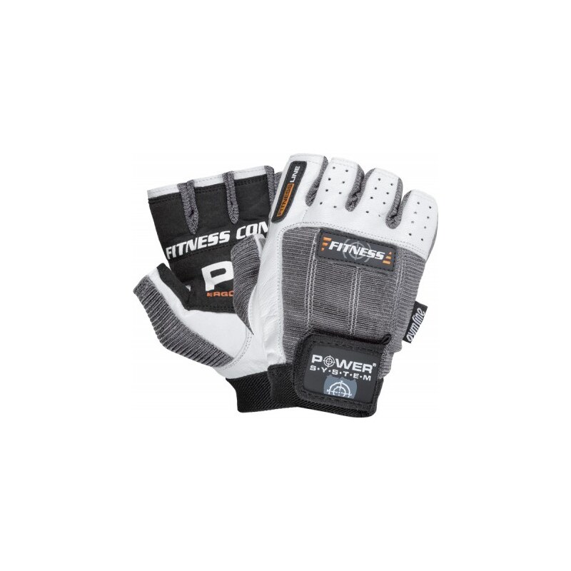 POWER SYSTEM gloves FITNESS WHITE/GREY