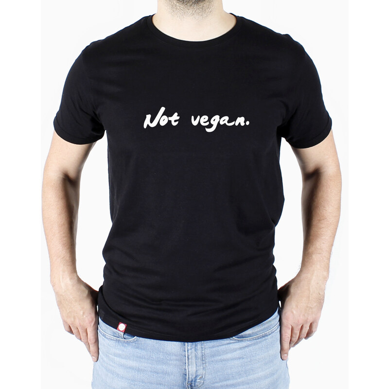 Sarkastik.cz Tričko Not vegan.