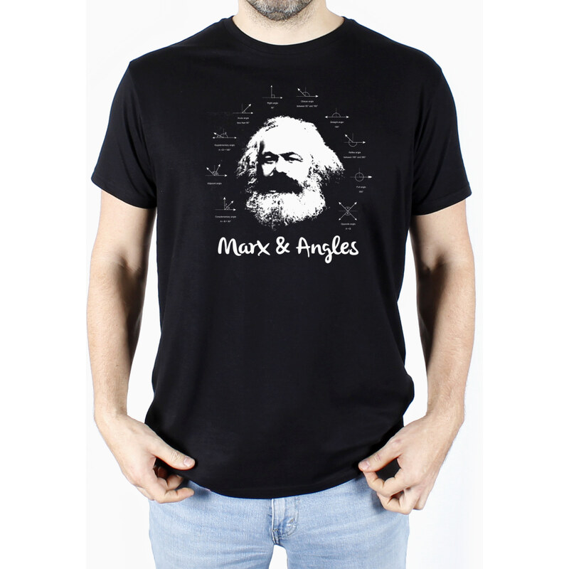 Sarkastik.cz Tričko Marx & Angles