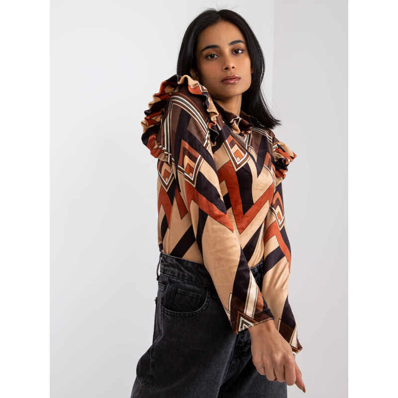 Italy Moda Blouse-DHJ-BZ-6533C-1.81P-black-beige