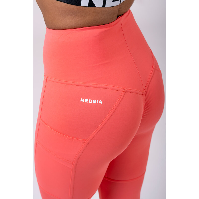 Nebbia High Waist Fit&Smart legíny 505 peach