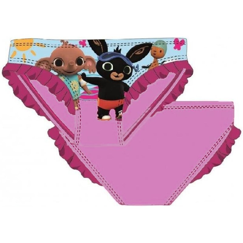 Setino Dětské plavky / dívčí plavkové kalhotky Zajíček Bing - světle růžové - vel.