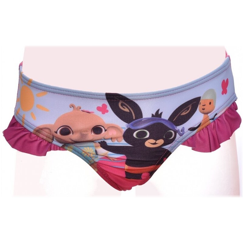 Setino Dětské plavky / dívčí plavkové kalhotky Zajíček Bing - tmavě růžové - vel.