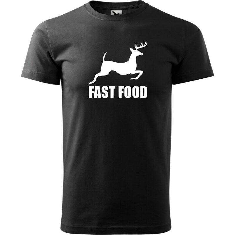 Fenomeno Pánské tričko Fast food - černé