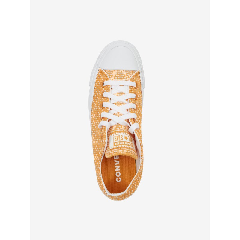 Oranžové dámské tenisky Converse Reverse Stitched - Dámské