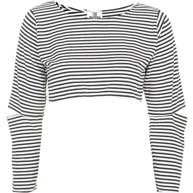 Topshop **Mono Crop Top by The Ragged Priest