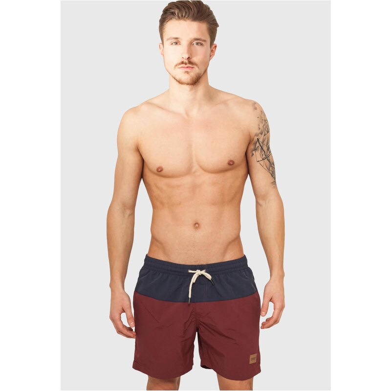 UC Men Block Swim Shorts nvy/burgundy