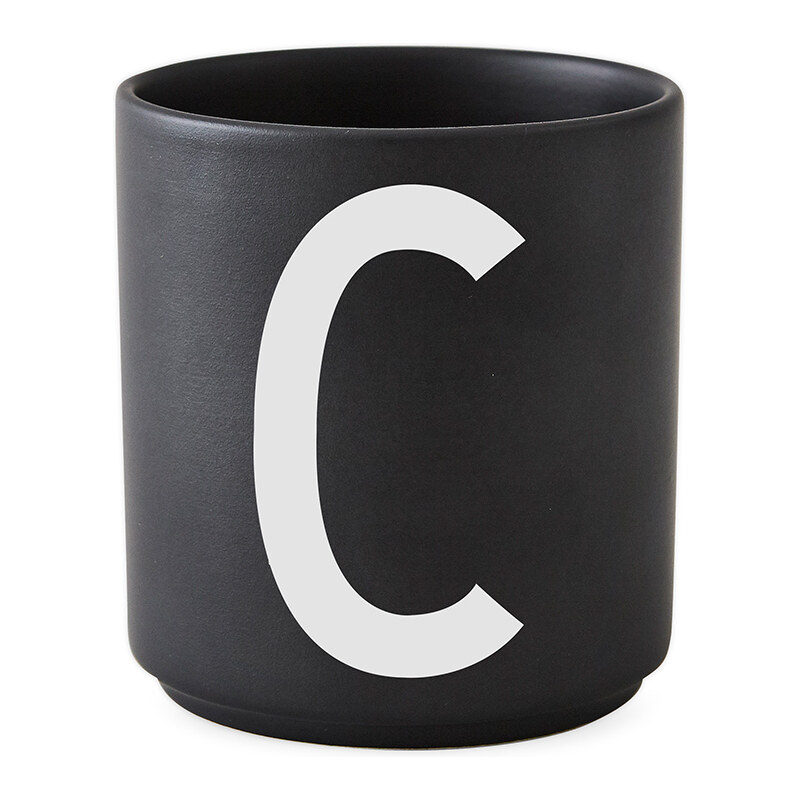 Porcelánový hrnek C DESIGN LETTERS - černý