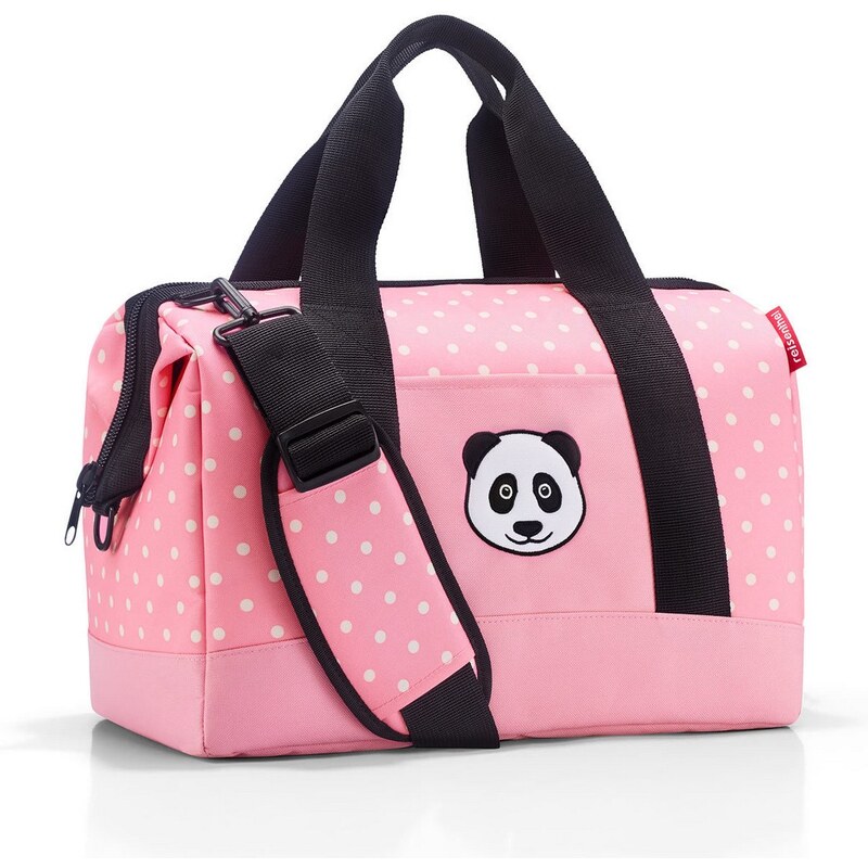 Cestovní taška Reisenthel Allrounder M kids Panda dots pink