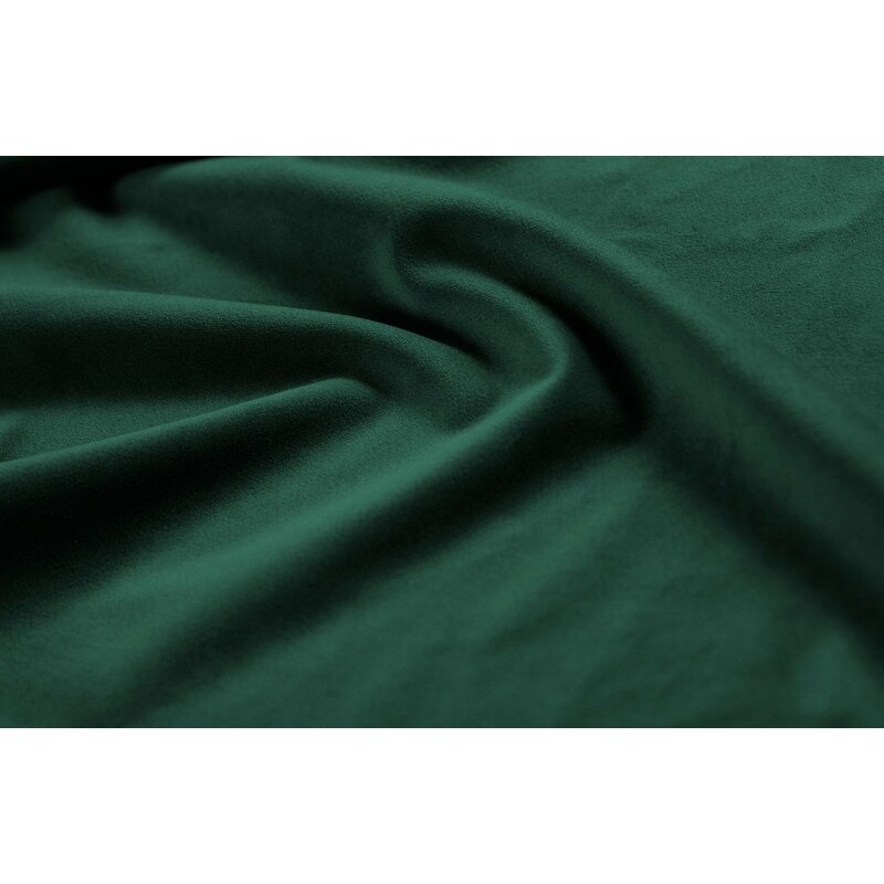Zelená sametová rohová pohovka MICADONI JADE 248 cm, levá