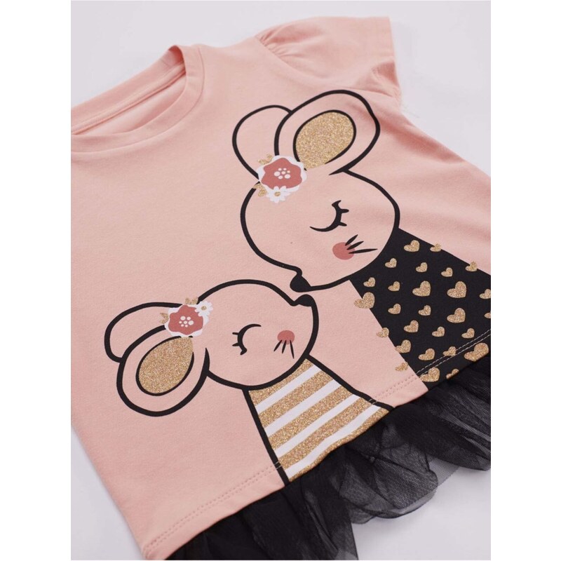 Denokids Cute Mouse Girls T-shirt Shorts Set