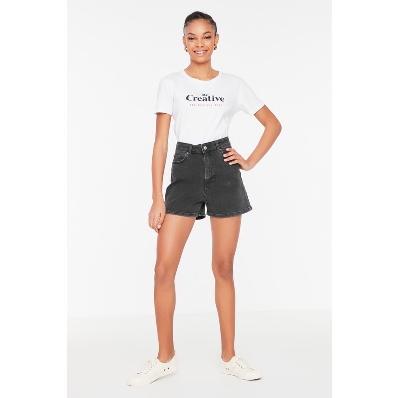 Dámské kraťasy Trendyol Mom Denim Shorts