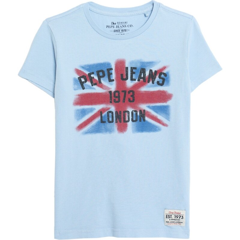 Pepe Jeans - Dětský t-shirt 128-172cm - světle modrá, 172