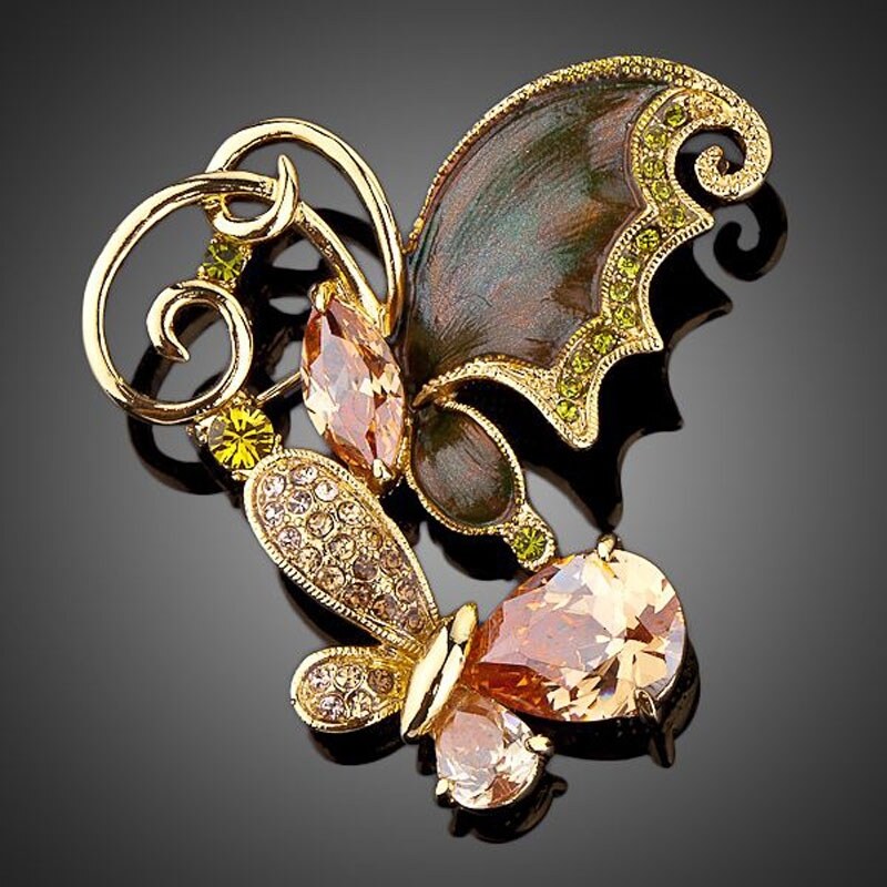 Francesca Petrucci Brož Swarovski Elements Donetta - motýl 19418322