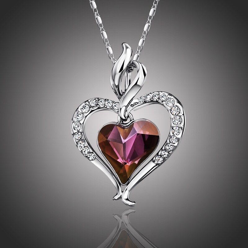 Éternelle Náhrdelník Swarovski Elements True Love - srdíčko 19418829