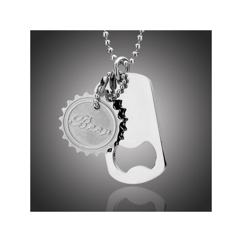 Manoki Pánský náhrdelník Ricardo chirurgická ocel - otvírák