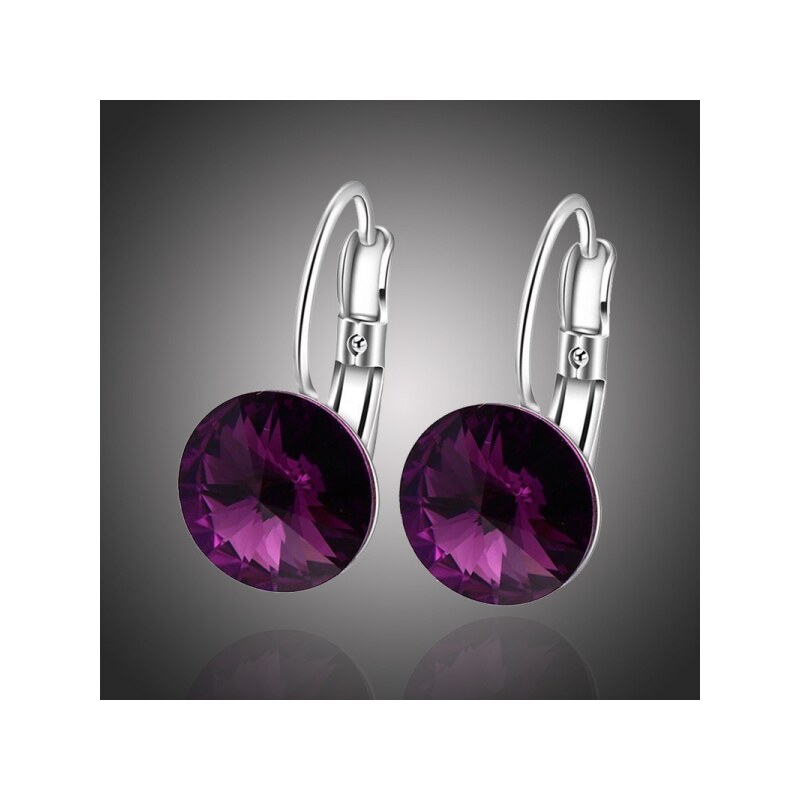Sisi Jewelry Náušnice Swarovski Elements Amanda Ametyst 53953251