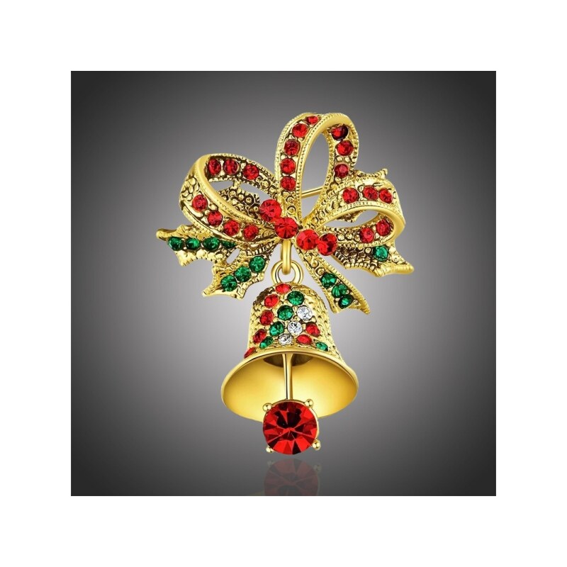 Éternelle Vánoční brož Swarovski Elements Campana - vánoční zvonek 30308425