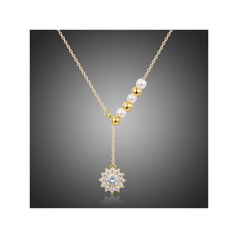 Victoria Filippi Náhrdelník Swarovski Elements s perlou Violtorini 36639336