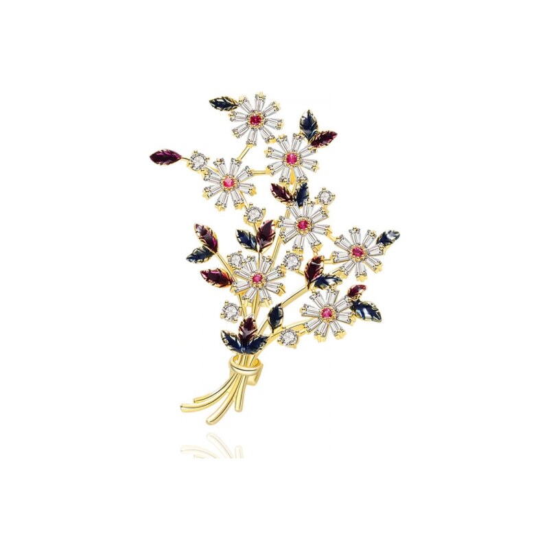 Éternelle Exkluzivní brož Swarovski Elements Acconcia - puget kvítí 45651735