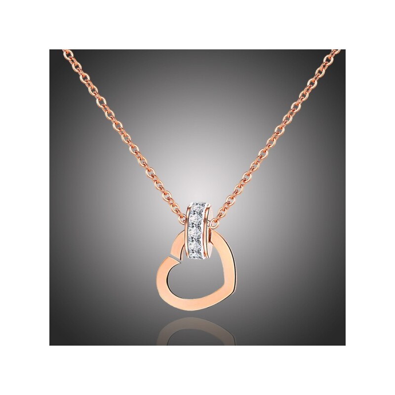 Victoria Filippi Stainless Steel Ocelový náhrdelník se zirkony Bernice 48413111