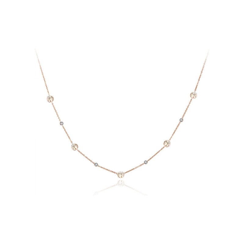 Victoria Filippi Stainless Steel Ocelový náhrdelník se zirkony Sabrina 48815414
