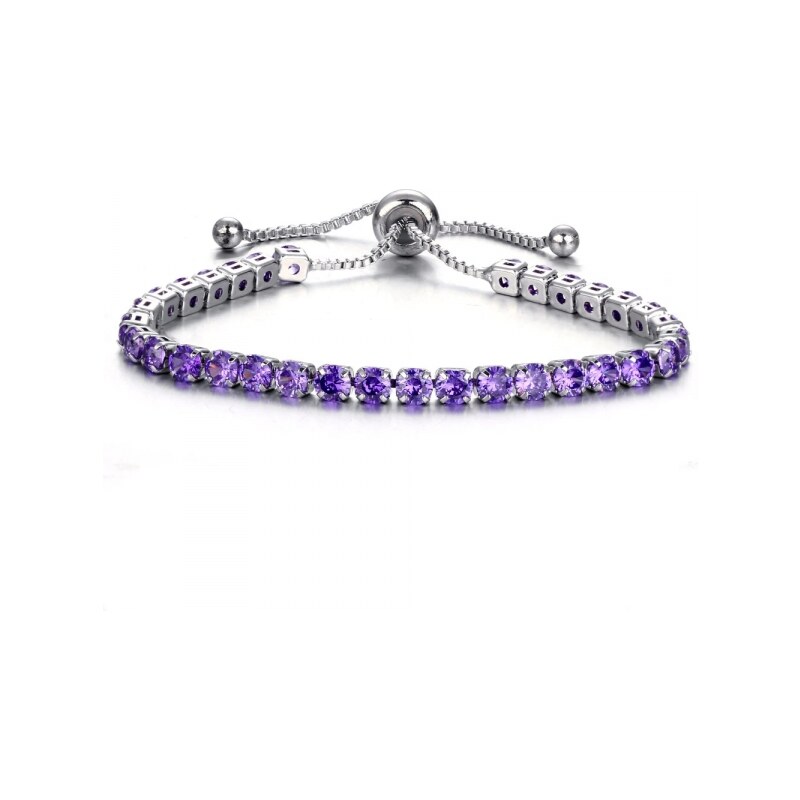 Sisi Jewelry Náramek Swarovski Elements Cianoti Ametyst 53061907