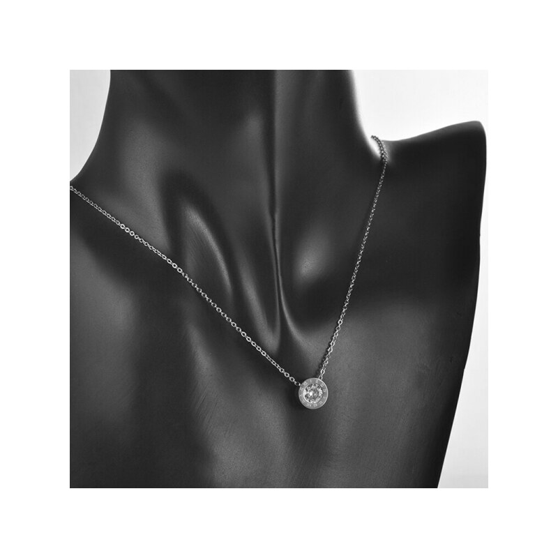 Victoria Filippi Stainless Steel Ocelový náhrdelník se zirkony Virginia - chirurgická ocel
