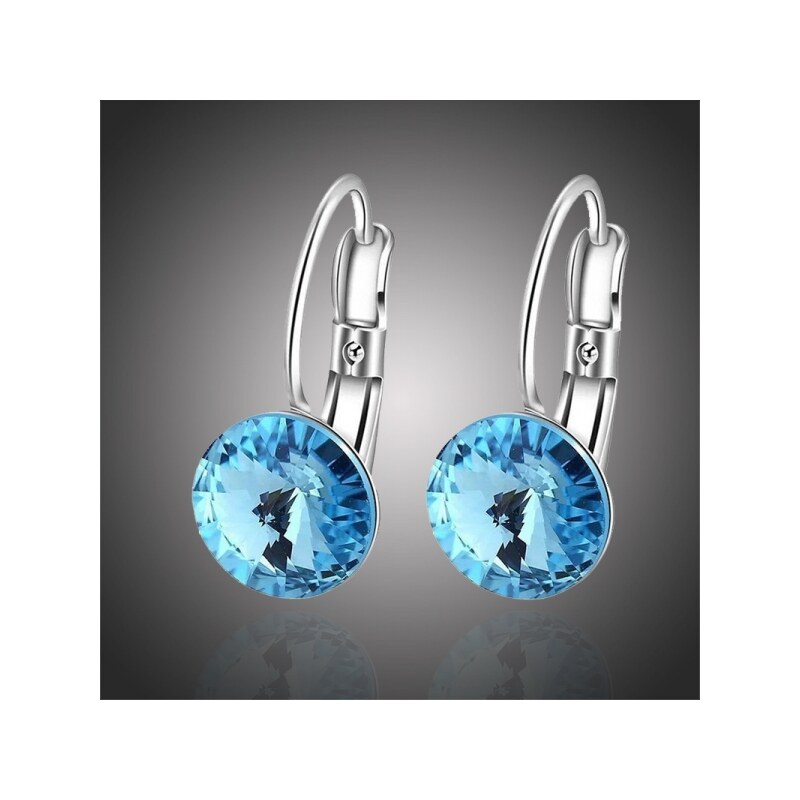 Sisi Jewelry Náušnice Amanda Topaz - 8 mm krystal Swarovski 66445852
