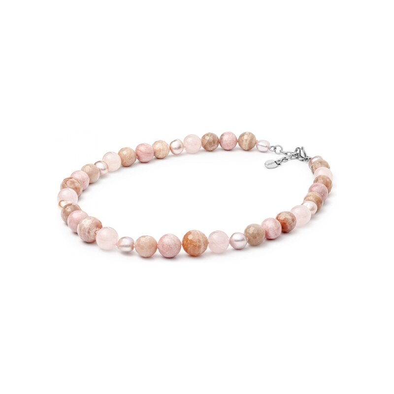 Gaura Pearls Náhrdelník s polodrahokamy Amira - perla, sluneční kámen, 54568887