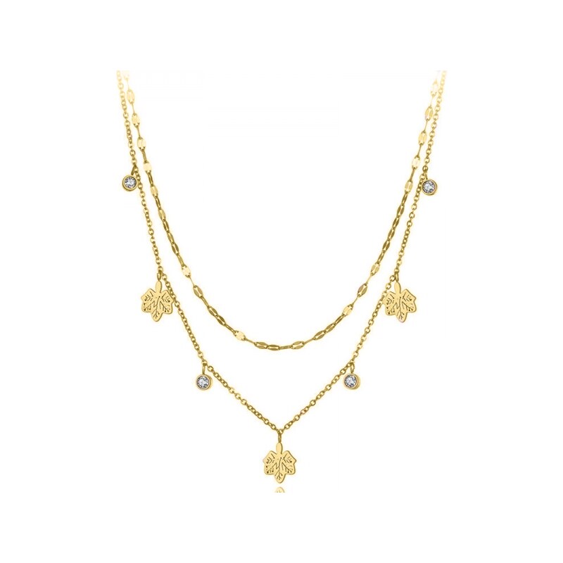 Victoria Filippi Stainless Steel Ocelový náhrdelník Mia Gold - 54914435
