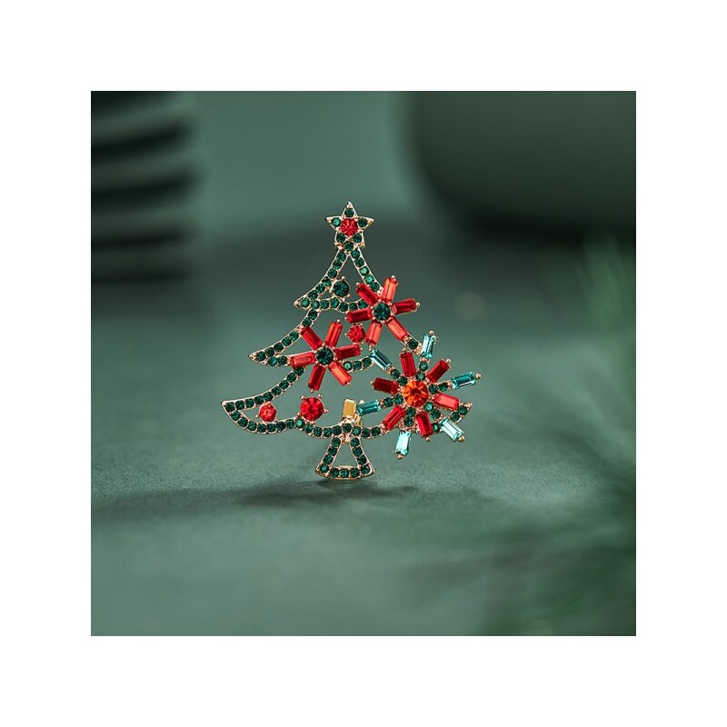 Éternelle Vánoční brož Swarovski Elements Benecia - vánoční stromeček 54992748