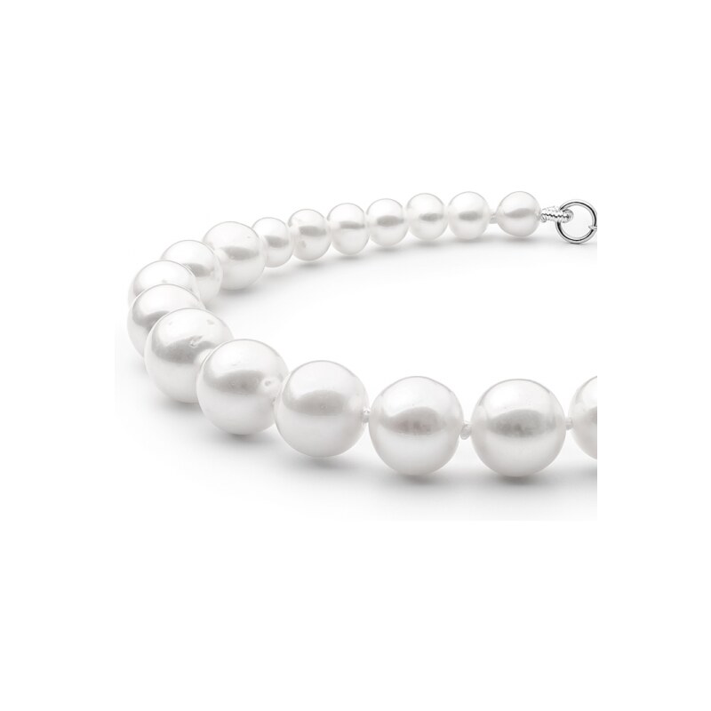 Gaura Pearls Perlový náramek Bianca - sladkovodní perla, stříbro 925/1000