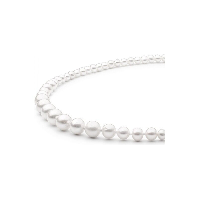 Gaura Pearls Perlový náhrdelník Bianca - sladkovodní perla, stříbro 925/1000