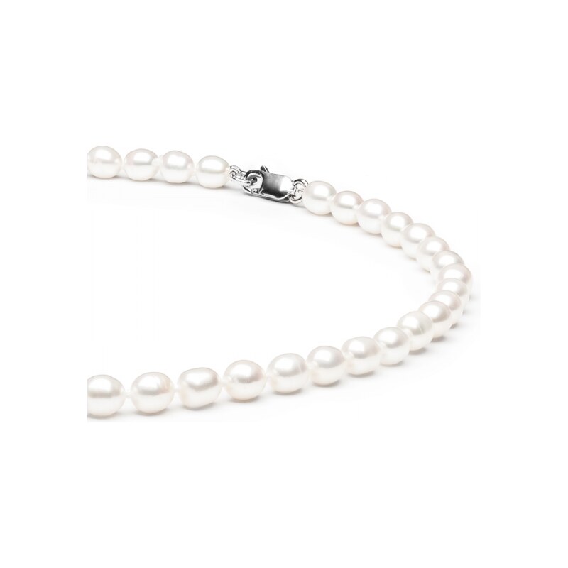 Gaura Pearls Perlový náhrdelník Carina - sladkovodní perla, stříbro 925/1000