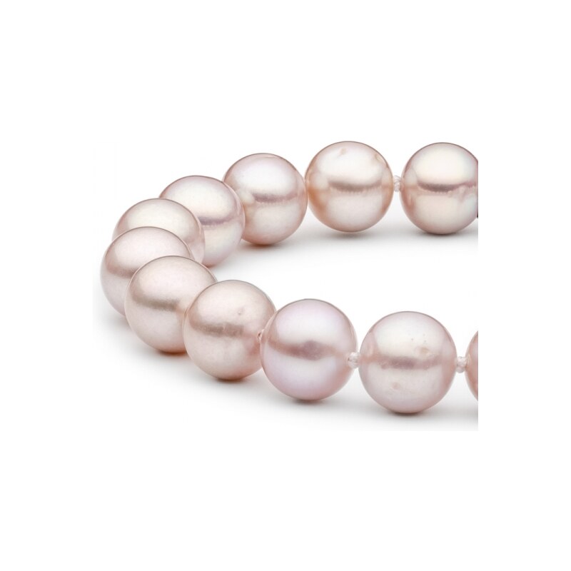 Gaura Pearls Perlový náramek Natasha - levandulová řiční perla, stříbro 925/1000