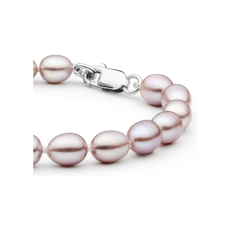 Gaura Pearls Perlový náramek Lisa - řiční perla, stříbro 925/1000