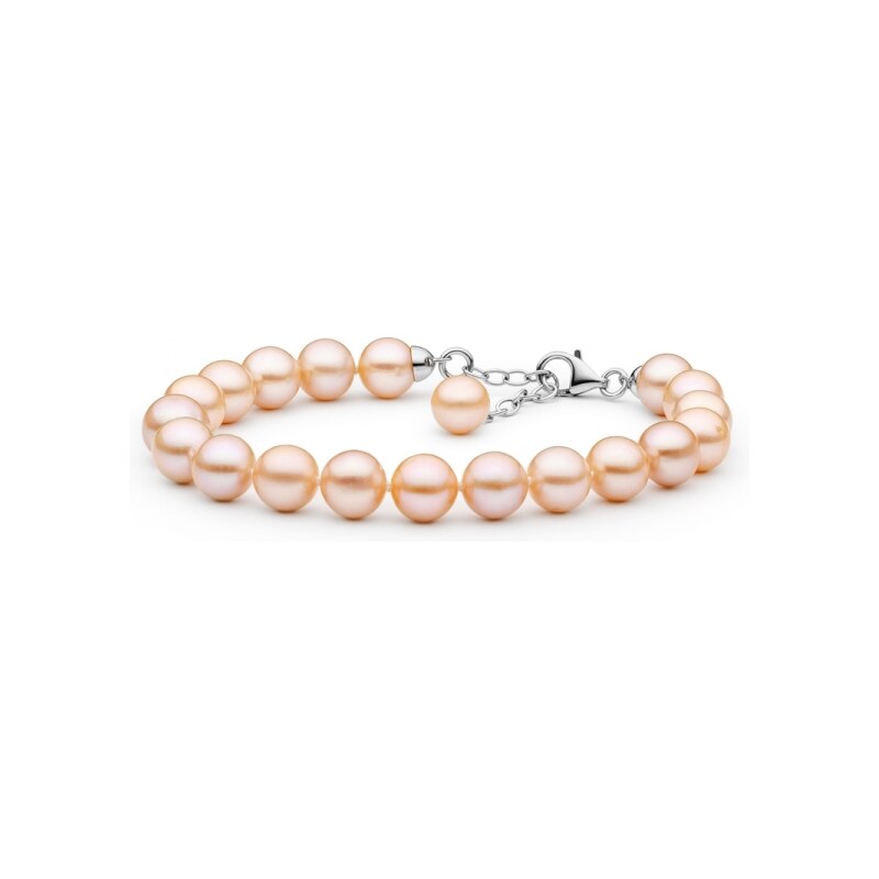 Gaura Pearls Perlový náramek Lily - řiční perla, stříbro 925/1000