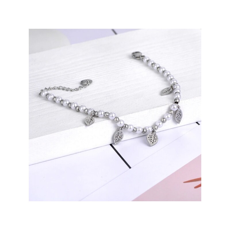 Victoria Filippi Stainless Steel Perlový náramek Dora - chirurgická ocel, perla