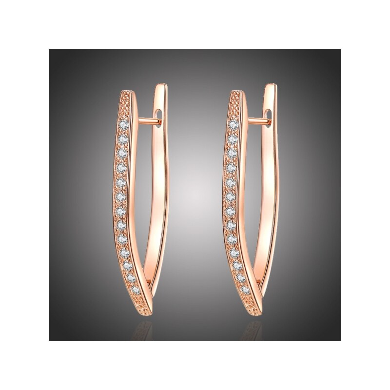 Éternelle Náušnice se zirkony Gorgina Rose Gold 62781546