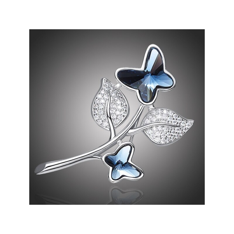 Éternelle Brož Swarovski Elements Rhianna - motýl 62924012