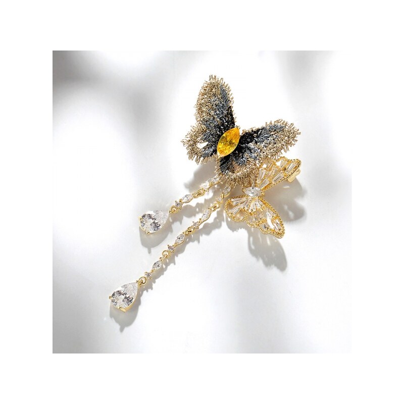 Éternelle Exkluzivní brož Swarovski Elements Fortunata - motýl 62982628