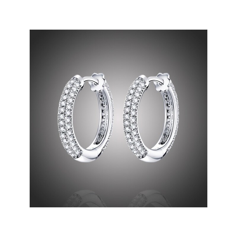 GRACE Silver Jewellery Stříbrné náušnice se zirkony Catalina, stříbro 64889804