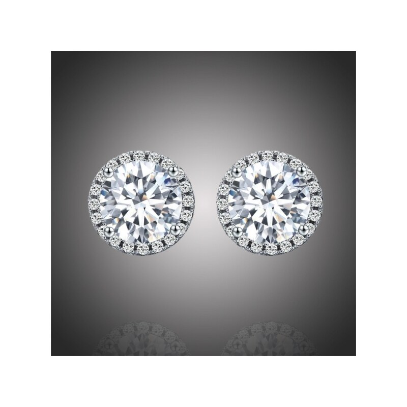 GRACE Silver Jewellery Stříbrné náušnice Swarovski Elements Corinne, 64826454