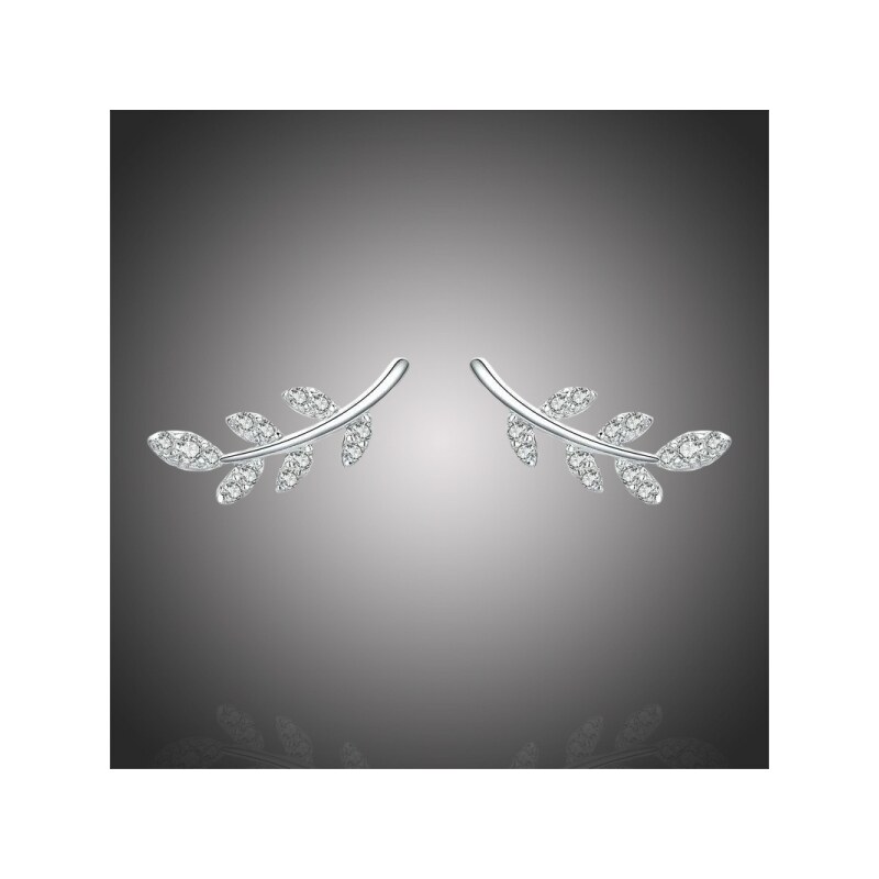 GRACE Silver Jewellery Stříbrné náušnice se zirkony Lily, stříbro 925 65175701
